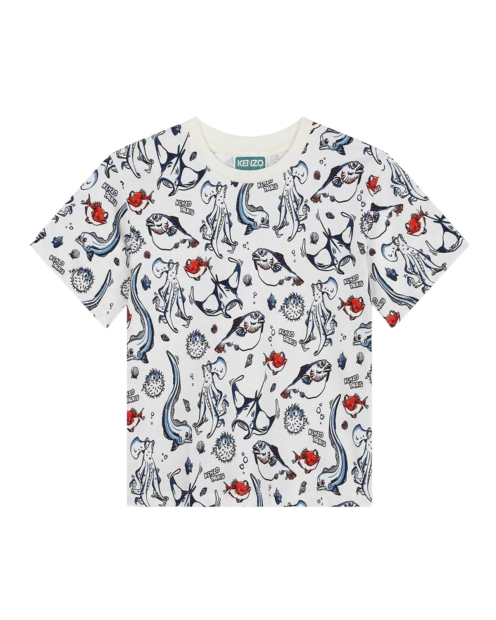 Cotton short-sleeved T-shirt - Rice