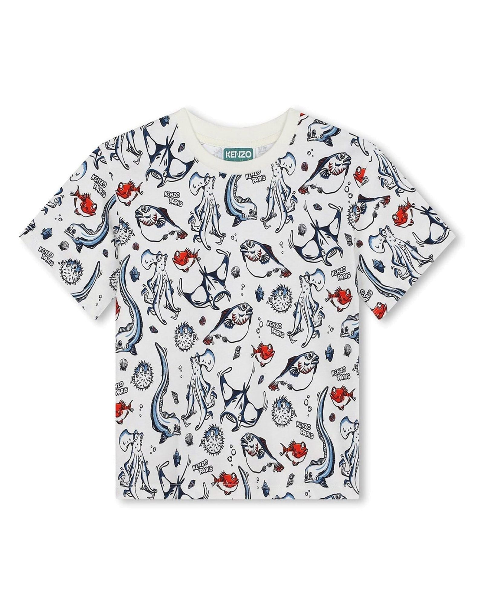Cotton short-sleeved T-shirt - Rice