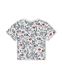Cotton short-sleeved T-shirt - Rice