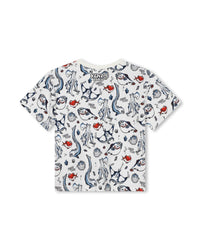 Cotton short-sleeved T-shirt - Rice