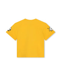 Short-sleeved cotton T-shirt - Nectar yellow
