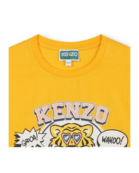 Short-sleeved cotton T-shirt - Nectar yellow