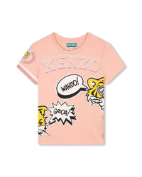 T-shirt à imprimés siglé - Nude