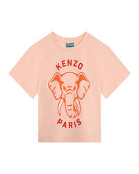 Cotton T-shirt with logo print - Veiled Rose