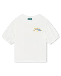 T-shirt with balloon sleeves - Ivory