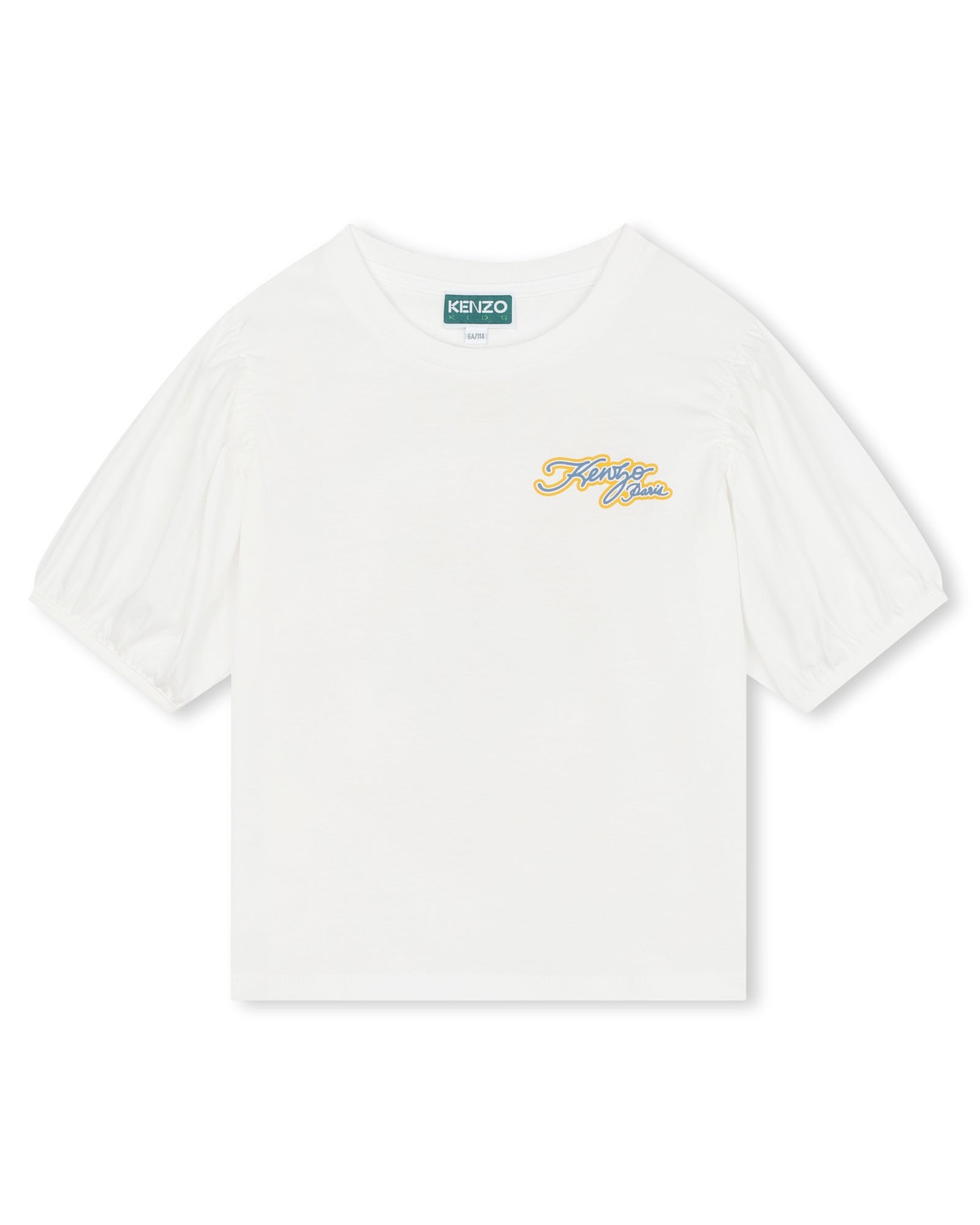 T-shirt with balloon sleeves - Ivory