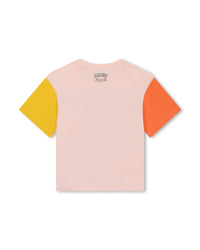 T-shirt à manches contrastées - Veiled Rose