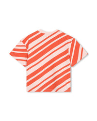 Short-sleeved cotton T-shirt - Poppy red