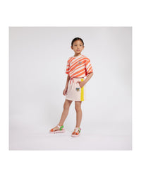 Short-sleeved cotton T-shirt - Poppy red