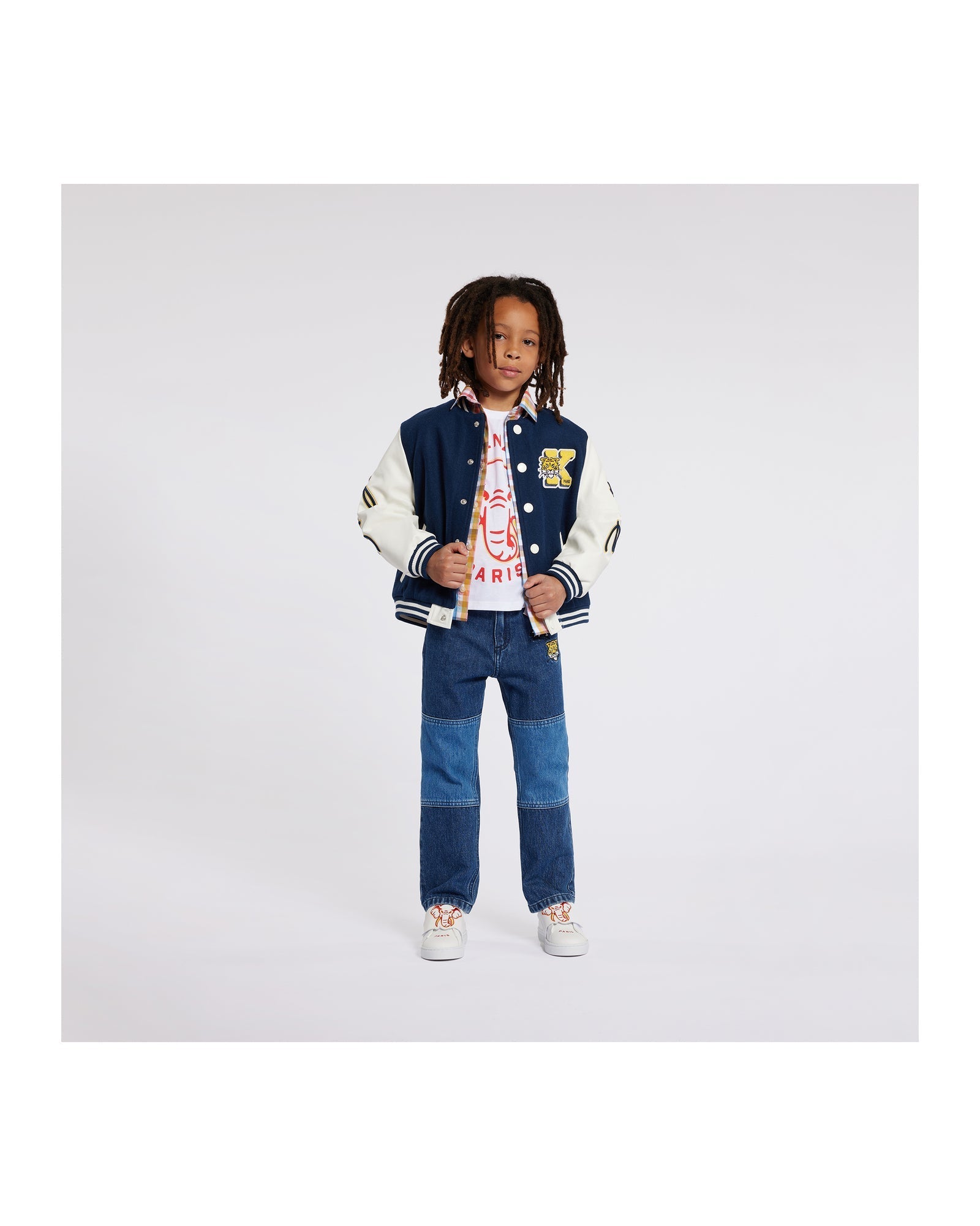 Bomber bi-matière en laine - Koniro