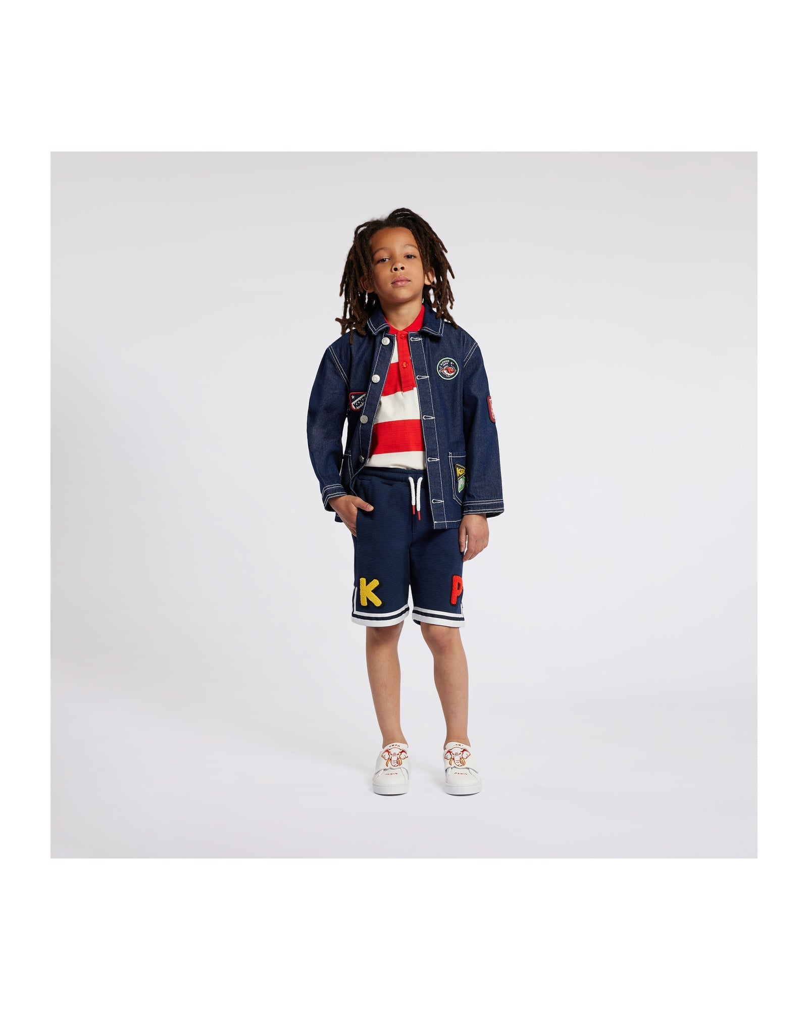 Veste denim en coton - Denim brut
