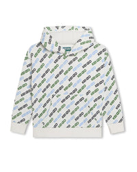 Cotton hooded sweatshirt - Ivory