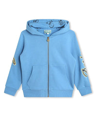 Sweatshirt en coton - Bleu tablier