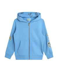 Sweatshirt en coton - Bleu Tablier