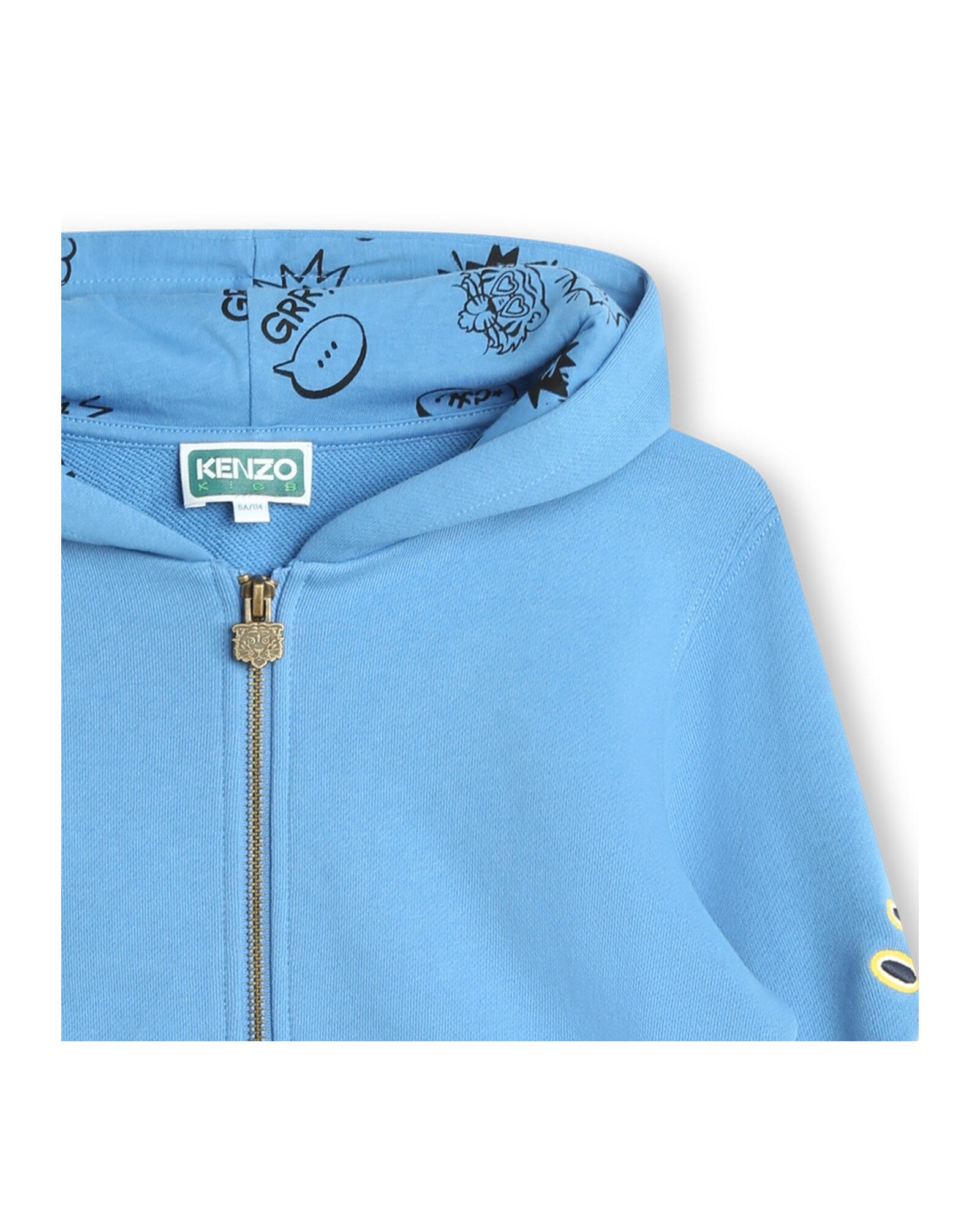 Sweatshirt en coton - Bleu Tablier