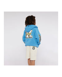 Sweatshirt en coton - Bleu tablier
