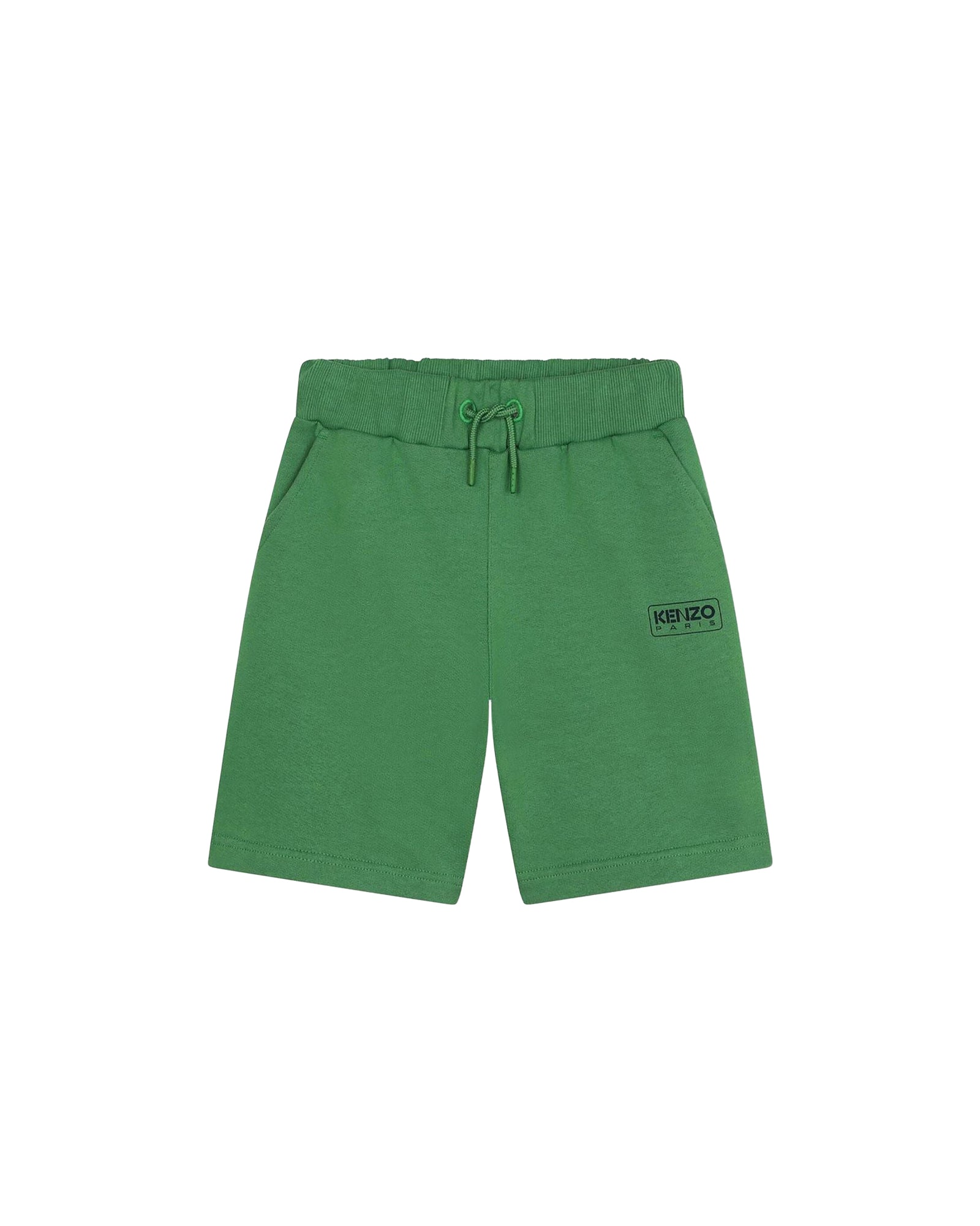 Bermuda à taille élastiquée en coton - Mint Green
