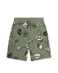 Bermuda en coton - Deep olive