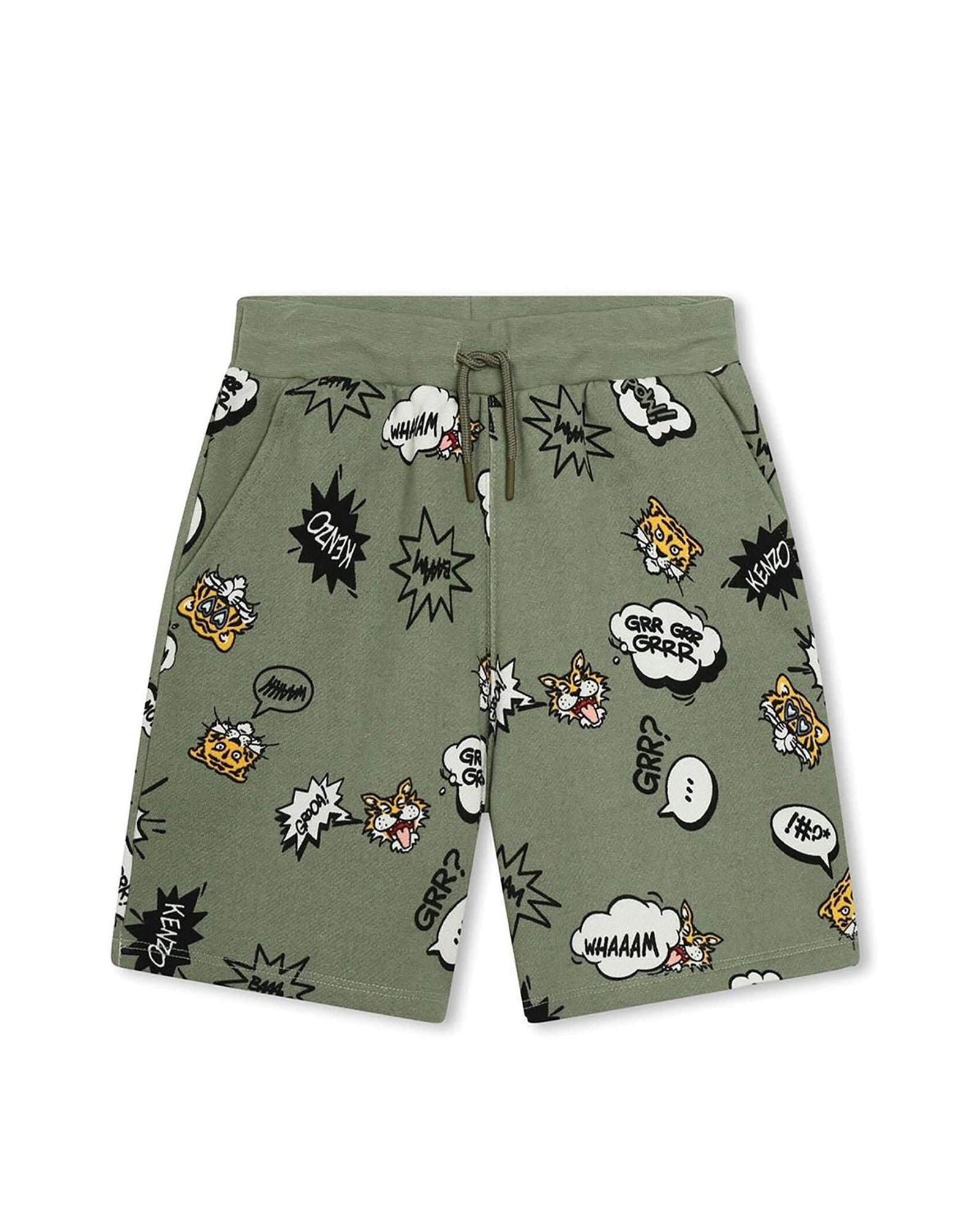Bermuda en coton - Deep olive