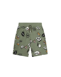 Bermuda en coton - Deep Olive