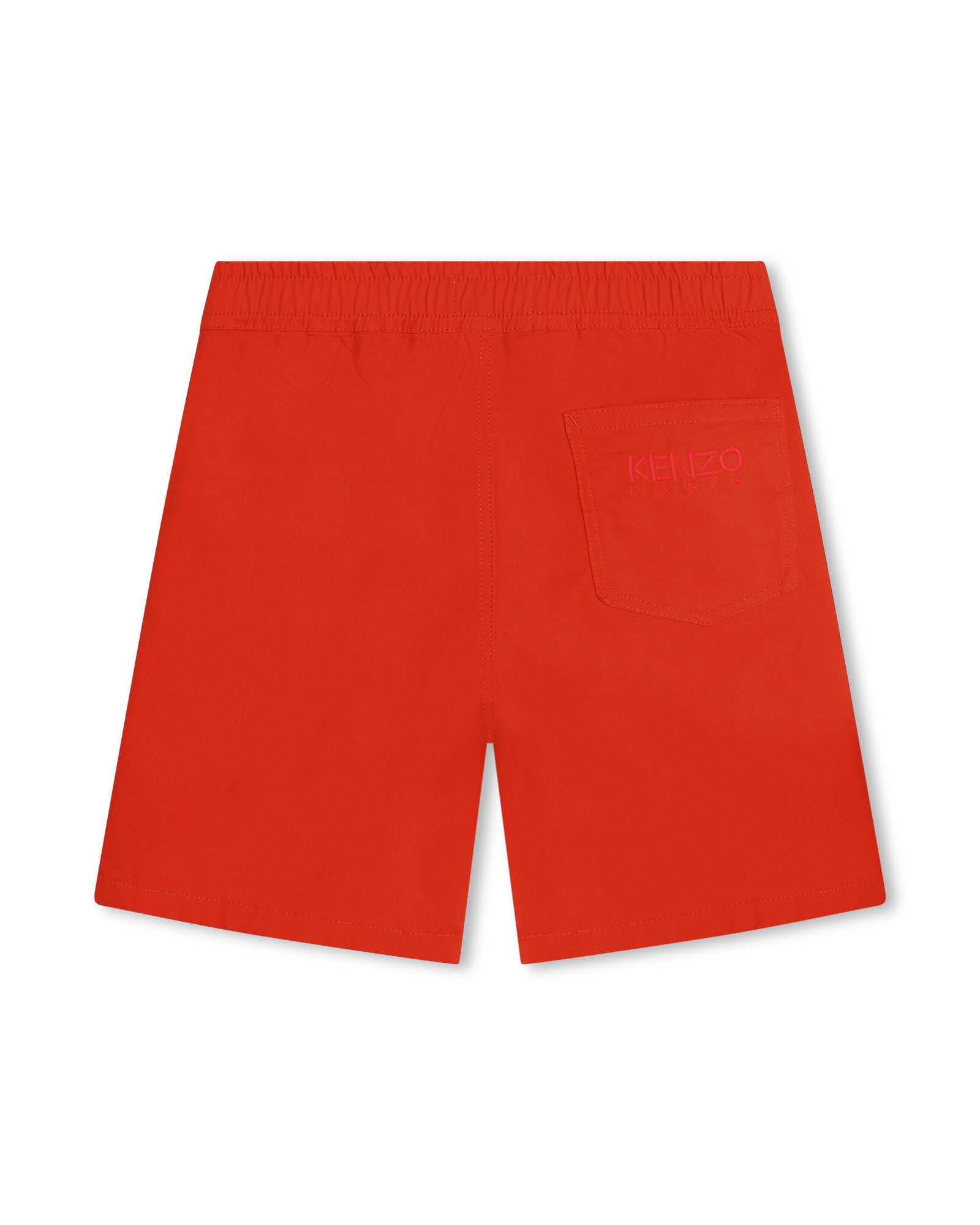 Bermuda en coton - Rouge vermillon