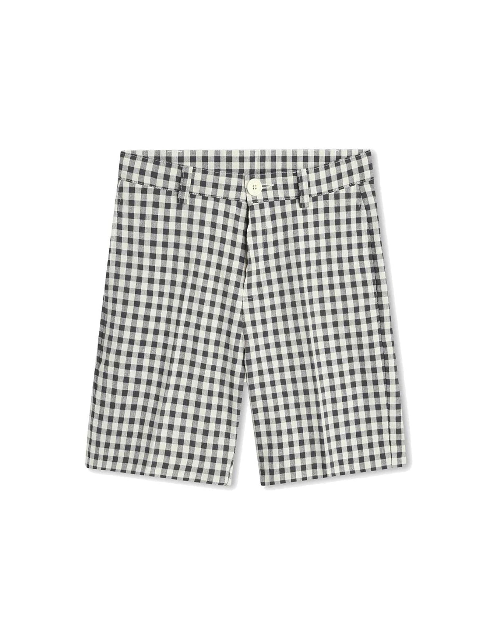 Bermuda en coton - Ecru gris