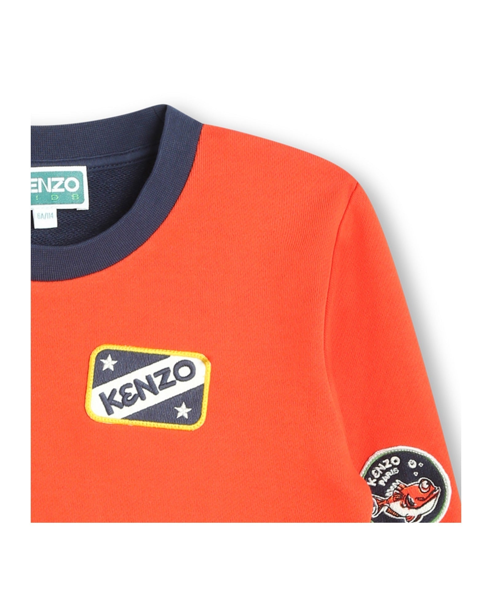 Sweatshirt en coton - Rouge vermillon