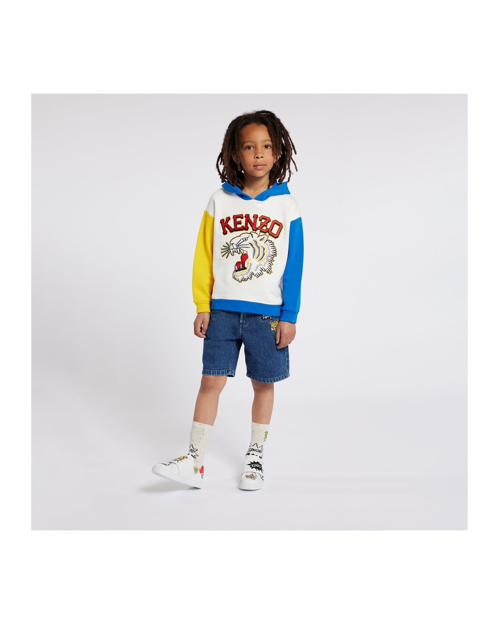 Sweatshirt à capuche en coton - Ivoire
