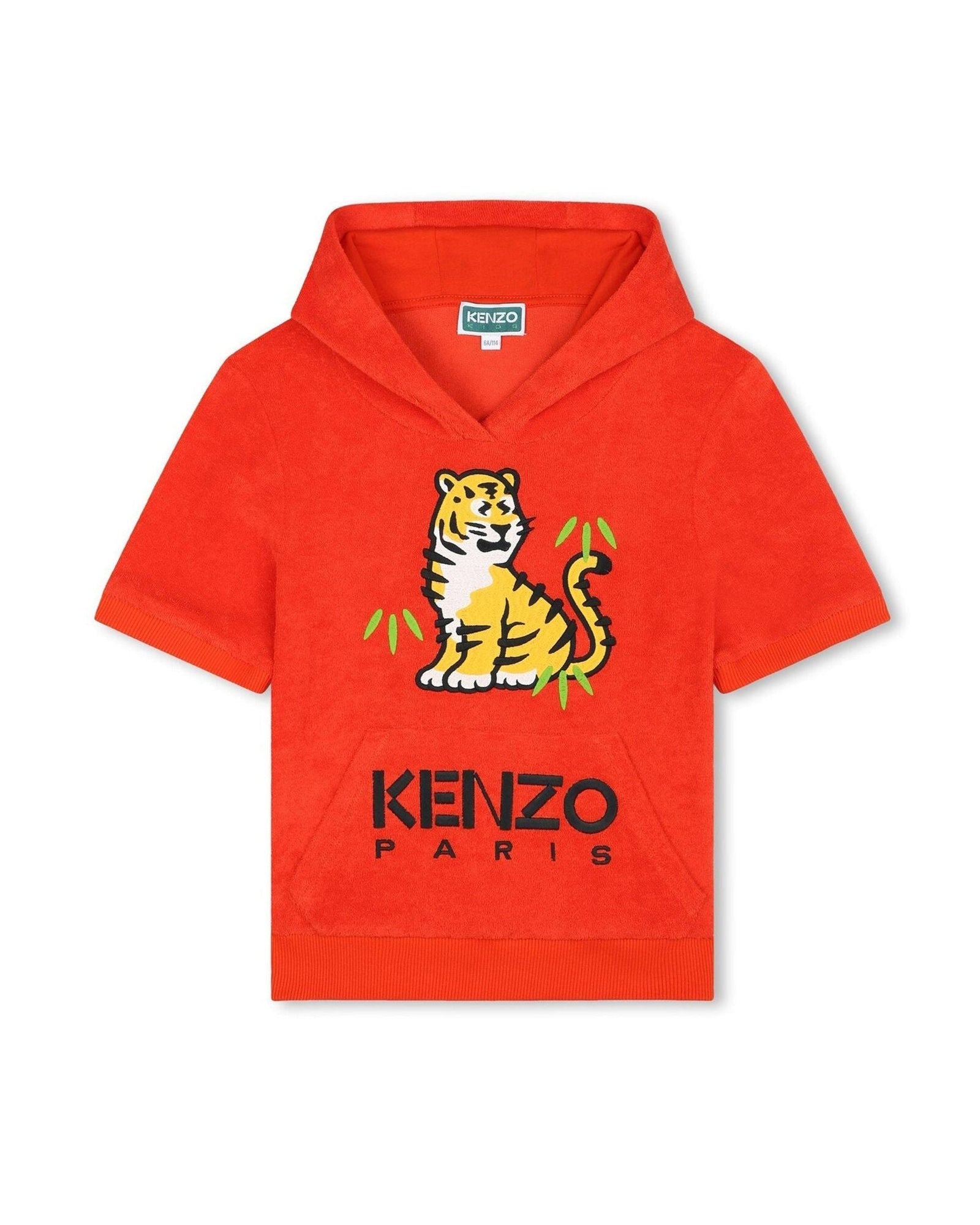 Sweatshirt sans manches en coton - Rouge vermillon