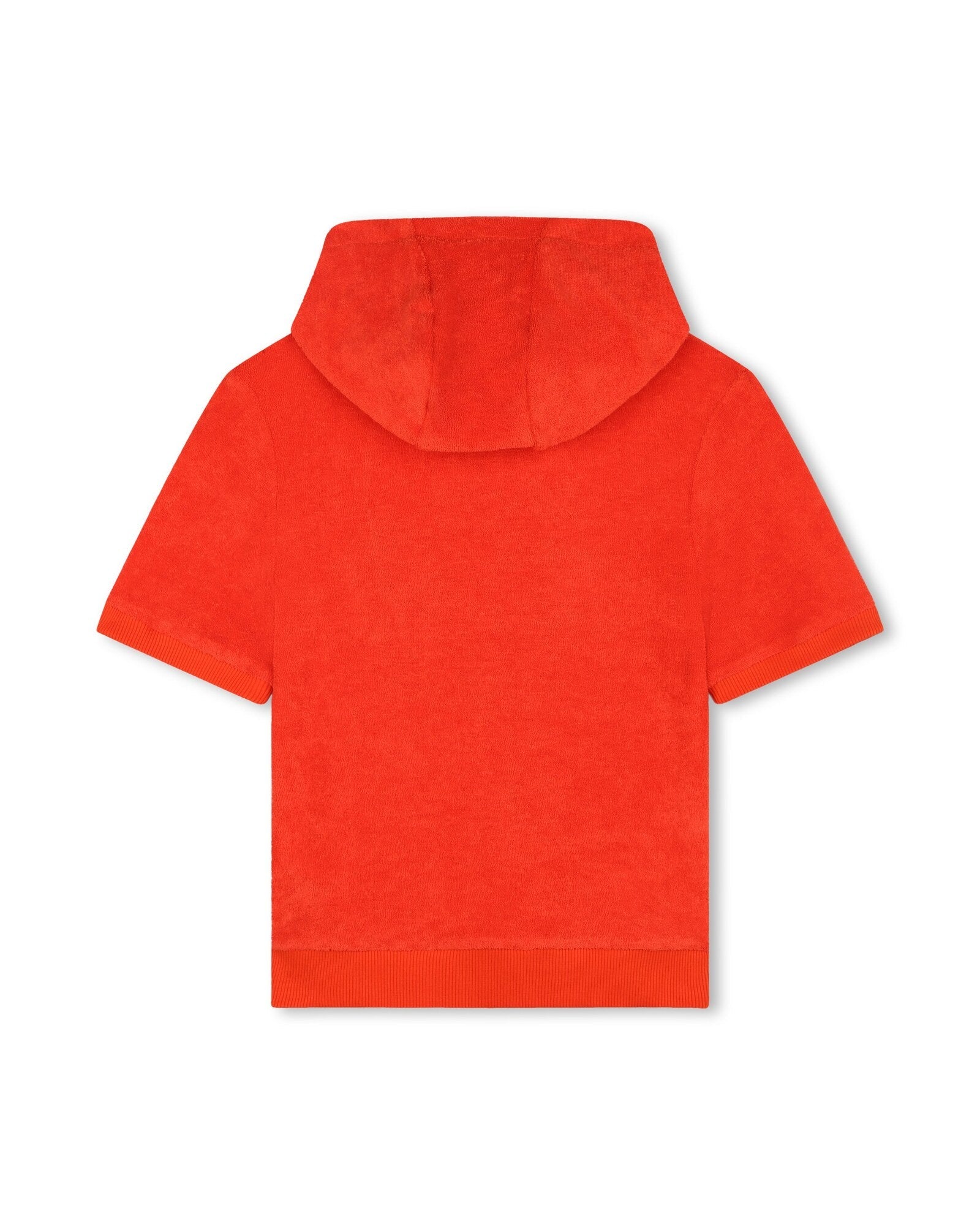 Sleeveless cotton sweatshirt - Vermilion red