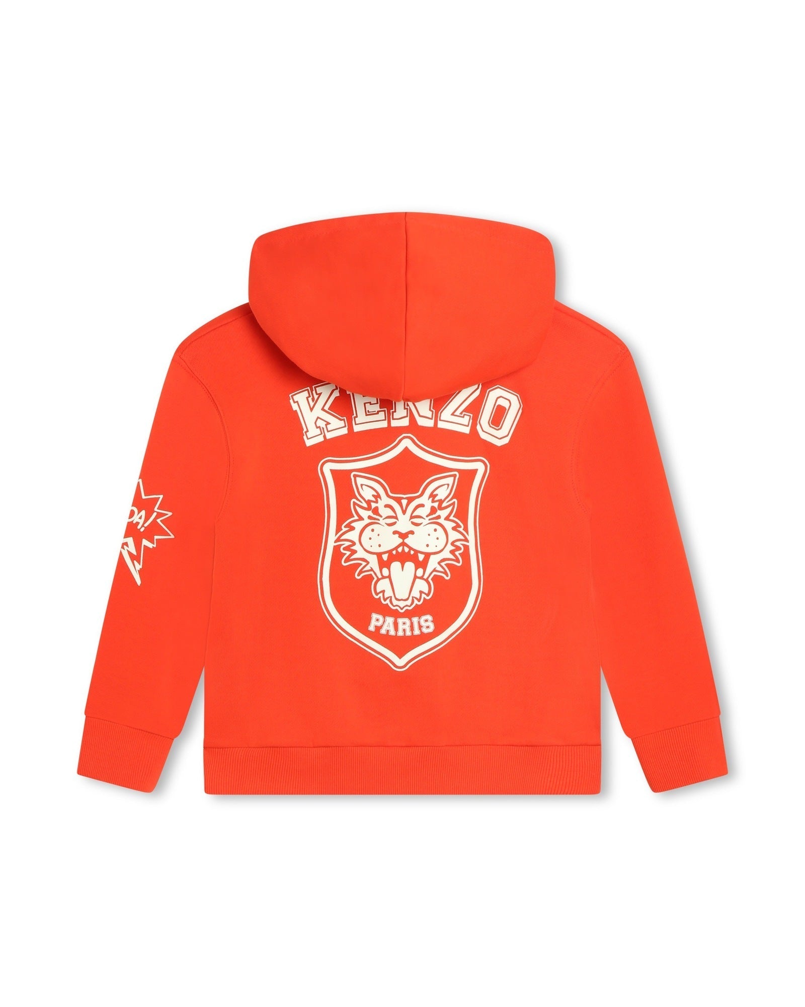 Sweatshirt à capuche en coton - Rouge vermillon