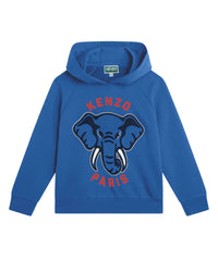 Cotton hoodie - Cobalt blue
