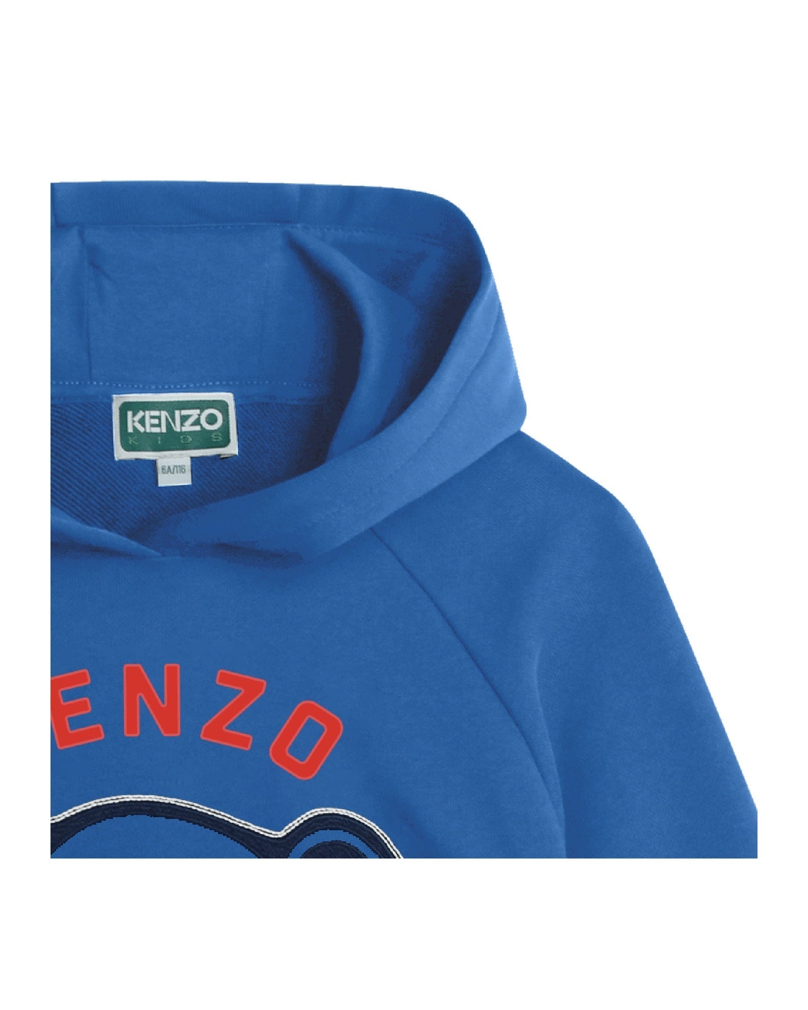 Cotton hoodie - Cobalt blue