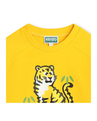 Sweatshirt en coton - Jaune nectar