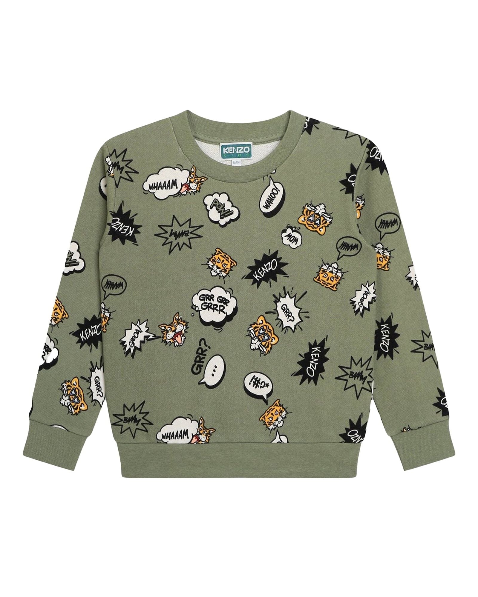 Cotton sweatshirt - Deep olive