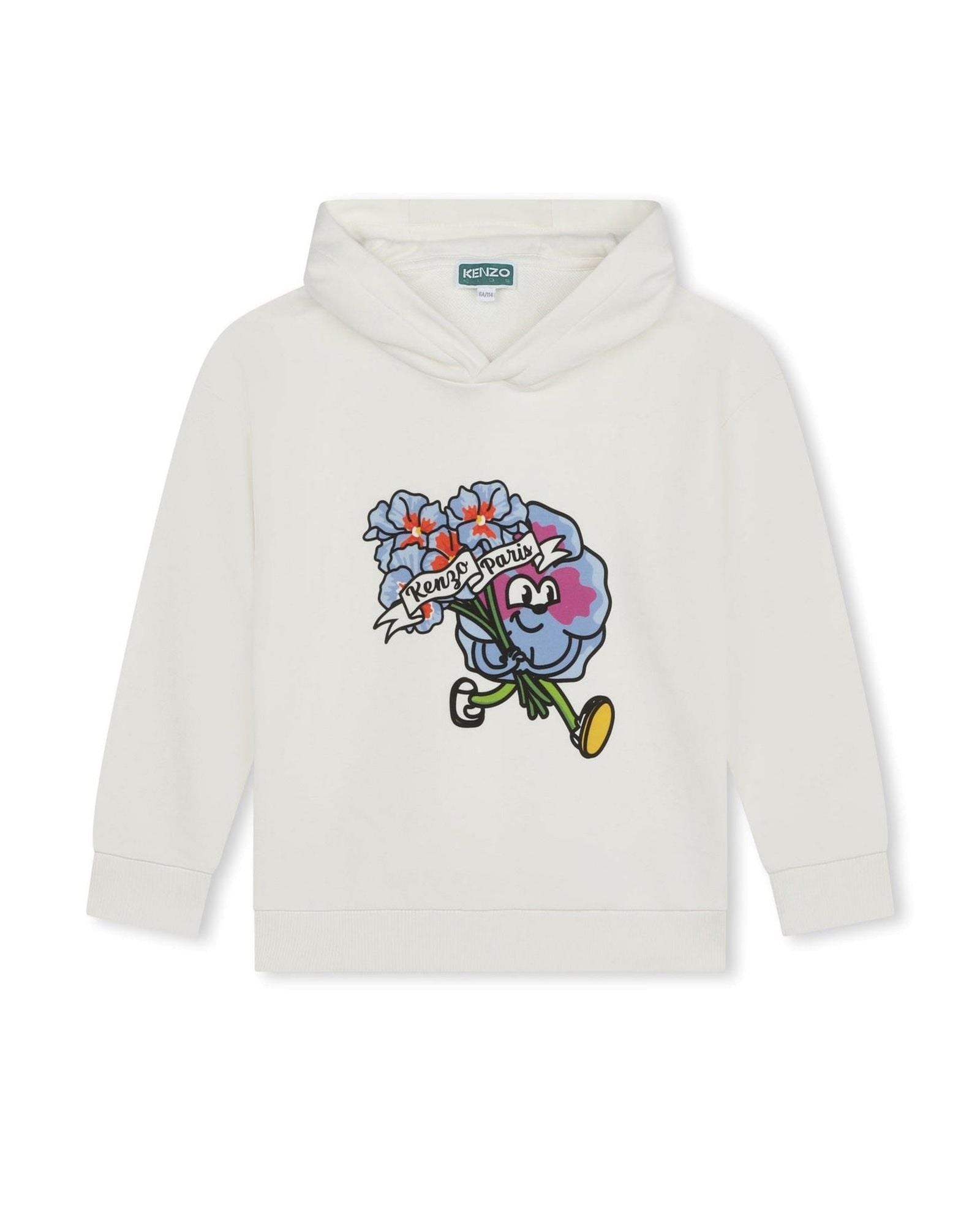 Sweatshirt à capuche en coton - Ivoire