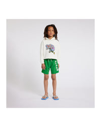 Sweatshirt à capuche en coton - Ivoire