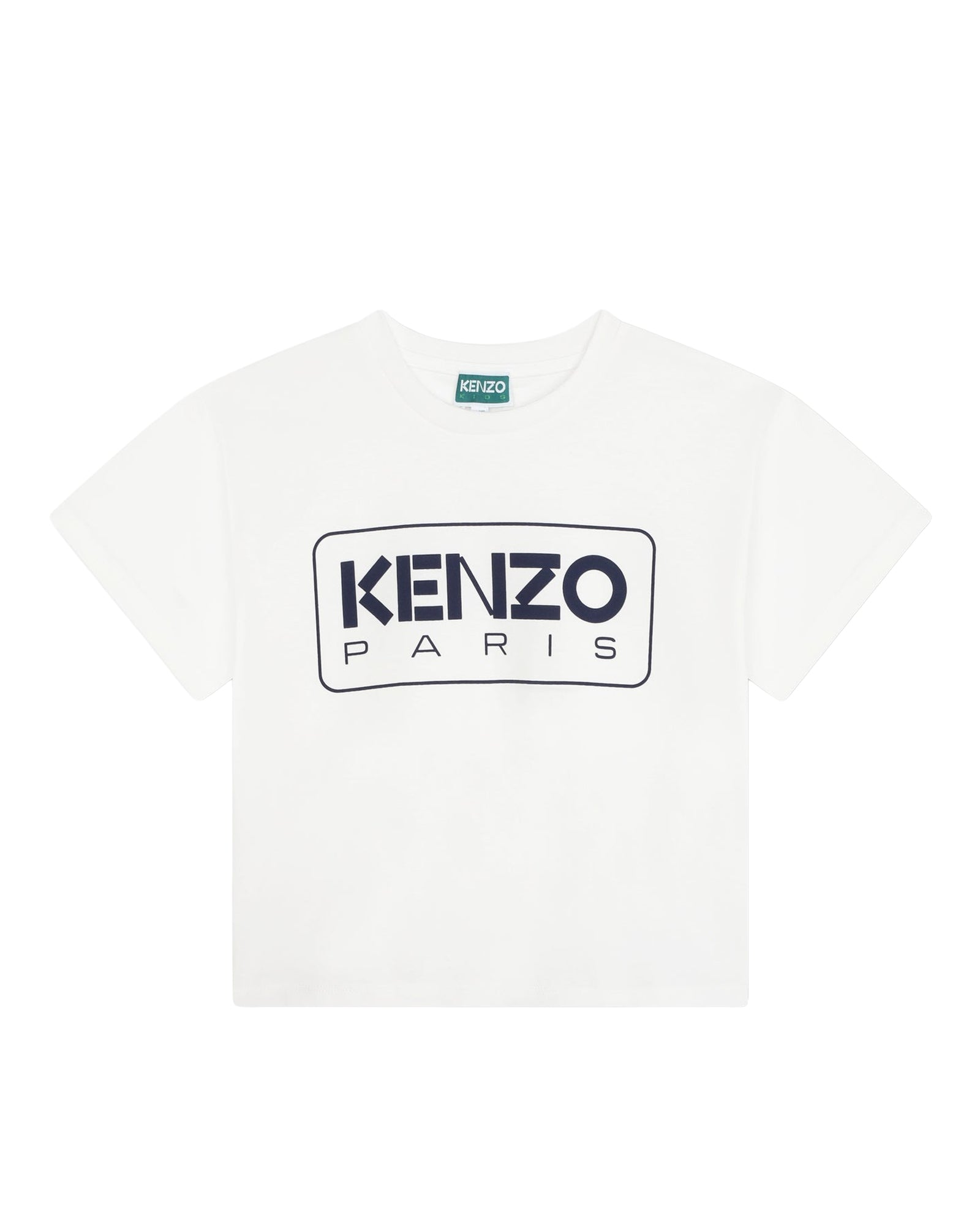 Short-sleeved cotton T-shirt - Ivory