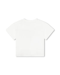 Short-sleeved cotton T-shirt - Ivory
