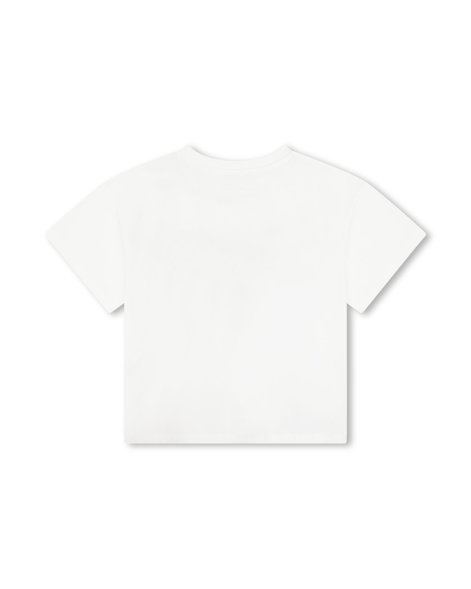 Short-sleeved cotton T-shirt - Ivory