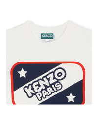 Short-sleeved T-shirt with cotton logo - Rice