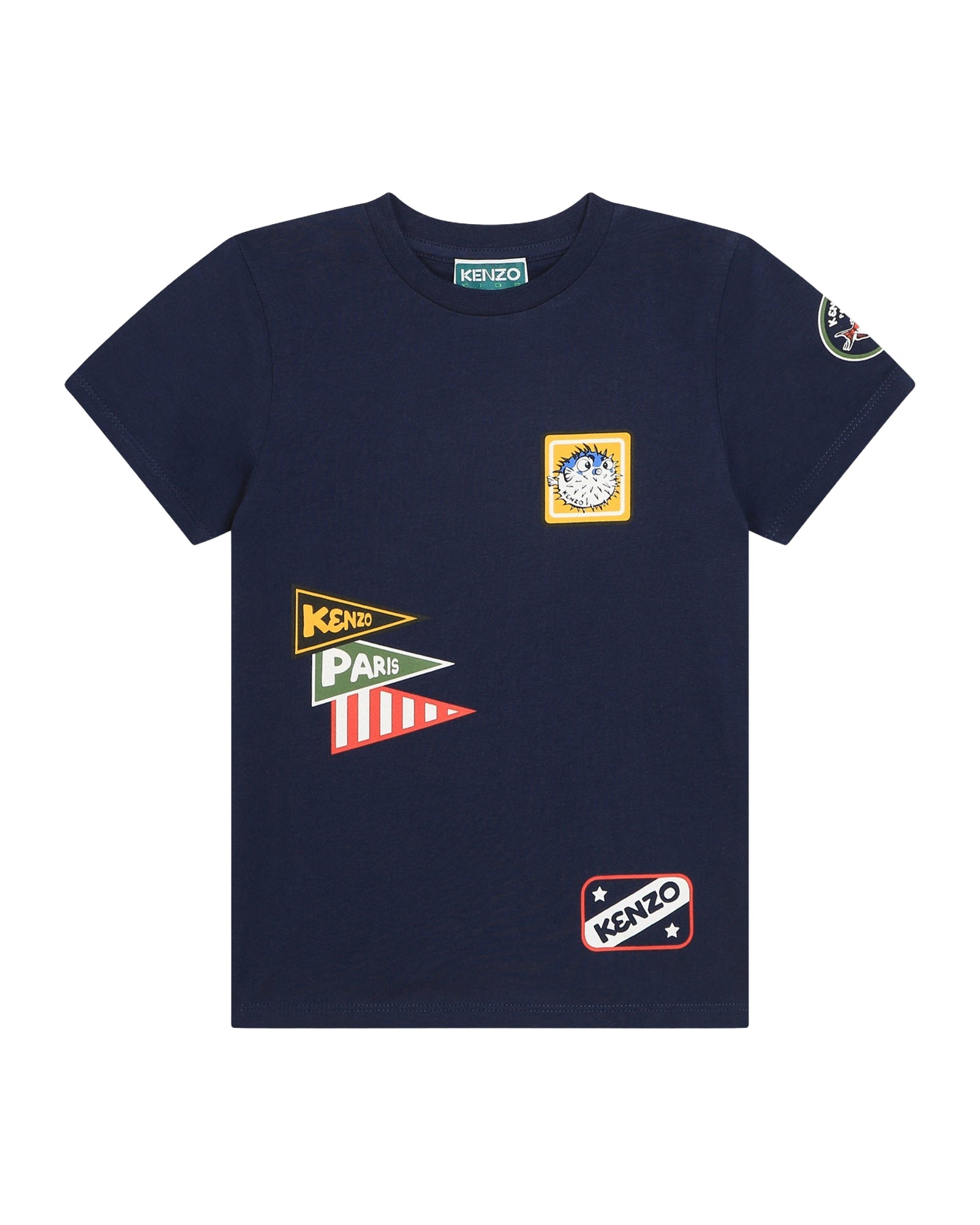 Short-sleeved T-shirt with cotton logo - Koniro