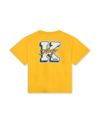 Short-sleeved cotton T-shirt - Nectar yellow