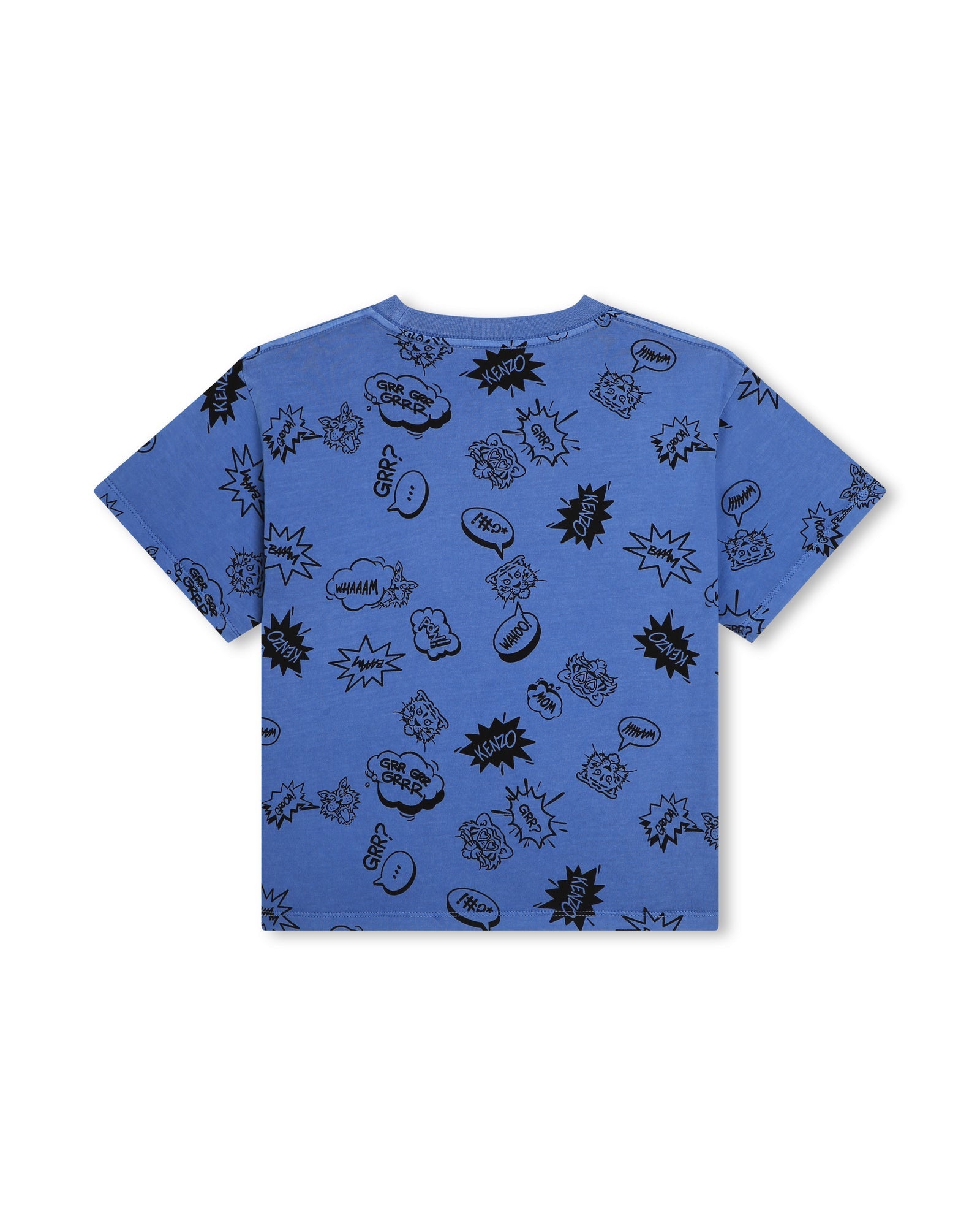 T-shirt à manches courtes en coton - Bleu tablier