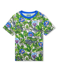 Short-sleeved cotton T-shirt - Mint green