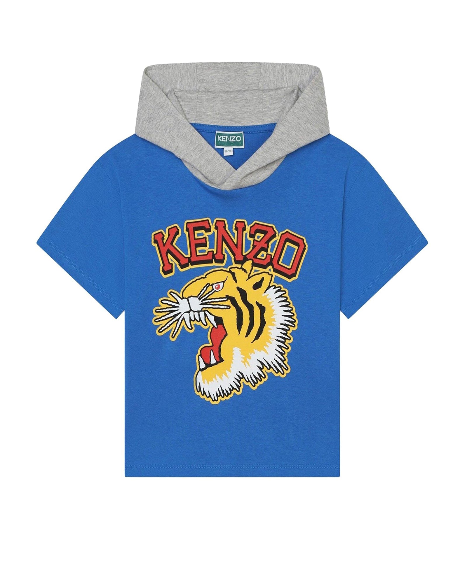 T-shirt à manches courtes en coton - Bleu cobalt