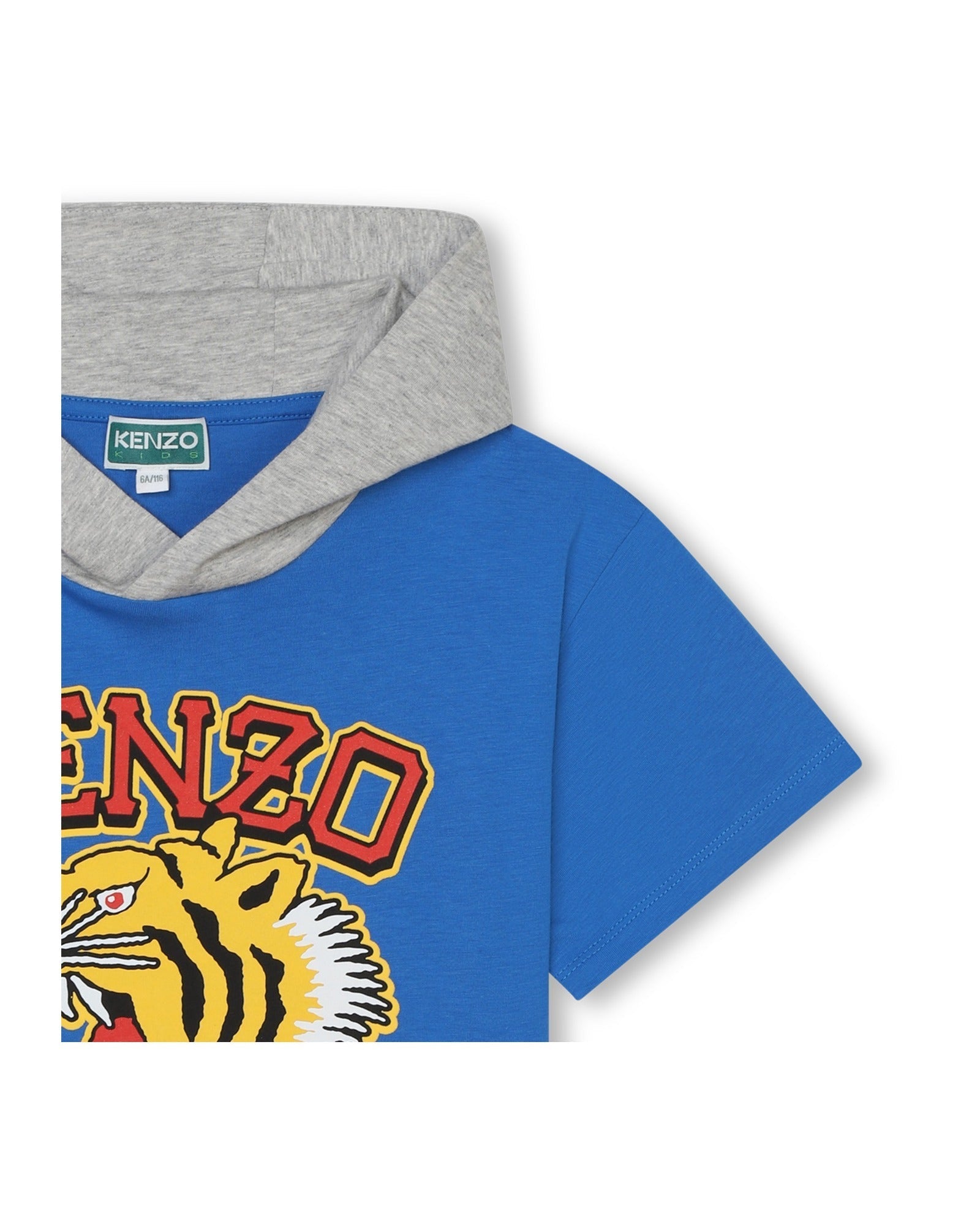T-shirt à manches courtes en coton - Bleu cobalt