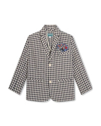Veste de costume en coton - Ecru gris