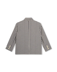 Veste de costume en coton - Écru Gris