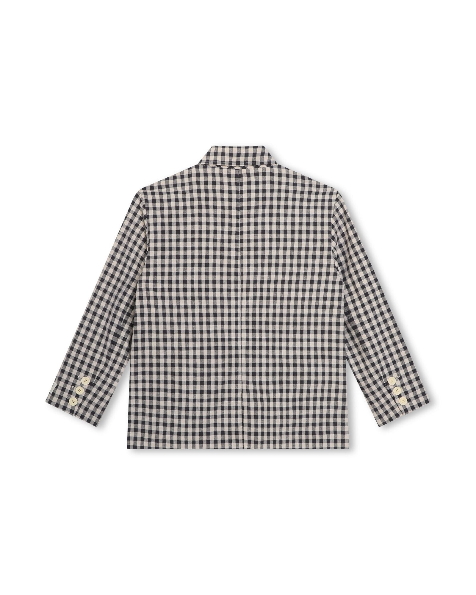 Veste de costume en coton - Écru Gris